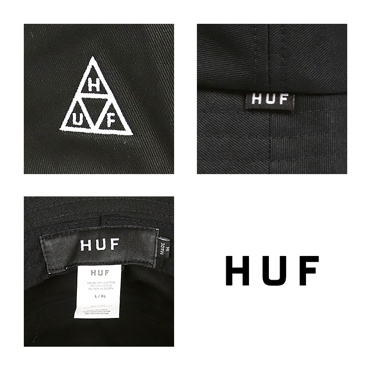 バケットハット トリプルトライアングル ワンポイント メンズ レディース ブランド ストリート スケーター オシャレ エッセンシャル シンプル