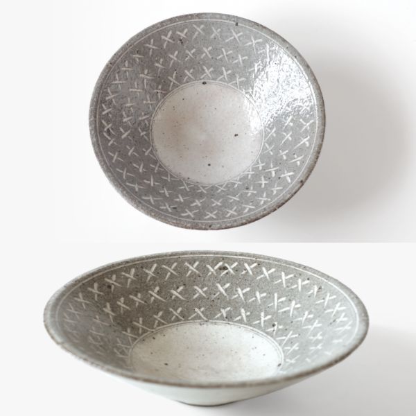 EDITIONS 兵山窯 ヒョウザンガマ 美濃焼 浅ボウル＆箸 4点セット 陶器 ボウル ボール 盛り鉢 和食器 結婚祝い おしゃれ 食器 北欧_5