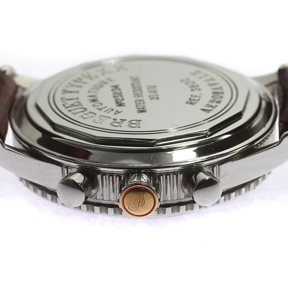 ブレゲ Breguet 3800 アエロナバル タイプXX 初期型 金リューズ パラシュートバックル 自動巻き メンズ _718972【中古】 ブレゲ Breguet 3800 アエロナバル タイプXX 初期型 金リューズ パラシュートバックル 自動巻き メンズ _718972【中古】
