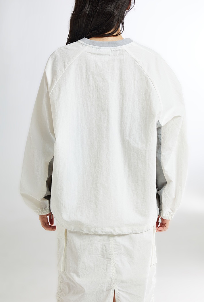 (ATLANTA) Nylon string sweatshirt 2色 新商品 韓国人気 女性服 肝節期 韓国ファッション ストリートファッション