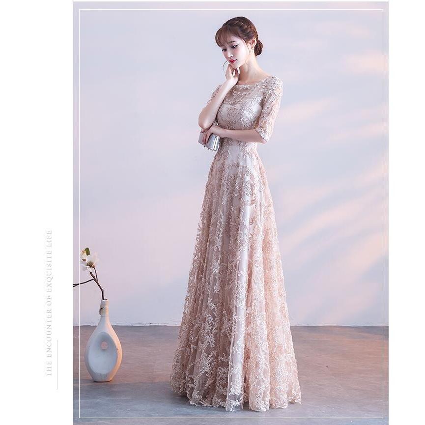 パーティードレス ロングドレス ウェディングドレス Aラインワンピース ブライダルドレス 披露宴 結婚式 演奏会 ステージ衣装 二次会 大人 上品-988 パーティードレス ロングドレス ウェディングドレス Aラインワンピース ブライダルドレス 披露宴 結婚式 演奏会 ステージ衣装 二次会 大人 上品-988