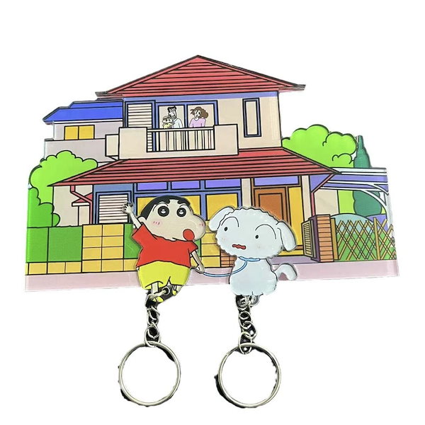 Qoo10] クレヨンしんちゃんキーホルダーカップルバ