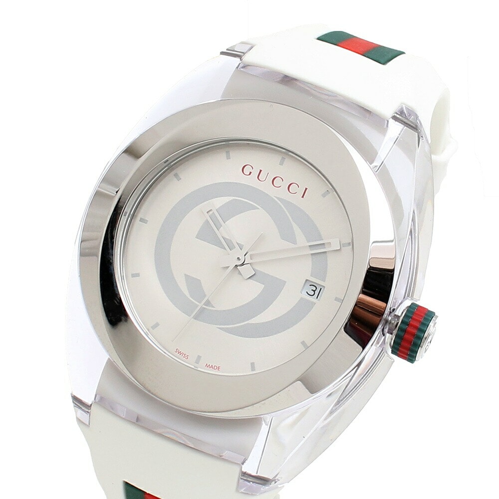 ＊いちご＊*5点 グッチ GUCCI腕時計YA137102メンズレディースシンクSYNCクォーツ