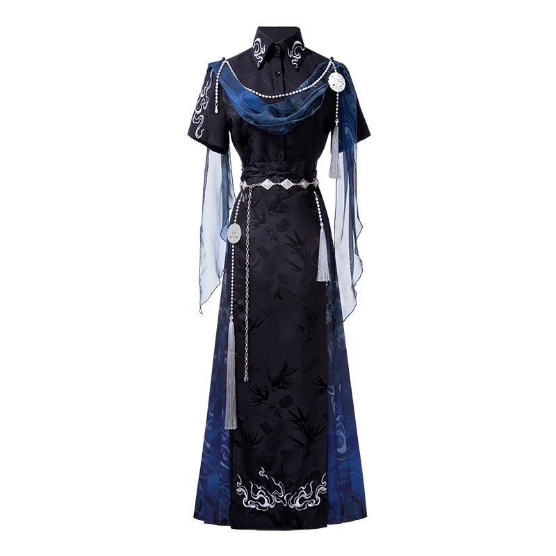 正規品デザイン滄新韓国cos要素上着馬面スカート暗黒cos服セット 正規品デザイン滄新韓国cos要素上着馬面スカート暗黒cos服セット