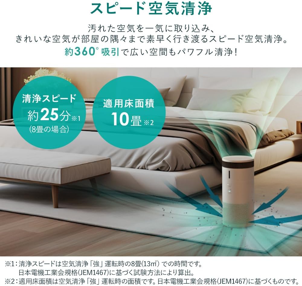 アイリスオーヤマ 空気清浄機 加湿機能付き 10畳 加湿空気清浄機 加湿器 気化式 清潔 丸洗い 上から給水 消臭 除菌 脱臭 ホコリ 花粉 集じん PM2.5 ペット 省エネ タバコ アレルギー対策
