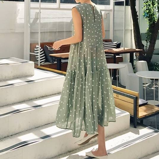 2color レディース ワンピース ロングワンピース ロング丈 ミモレ ミモレ丈 膝下ノースリーブ 2color レディース ワンピース ロングワンピース ロング丈 ミモレ ミモレ丈 膝下ノースリーブ