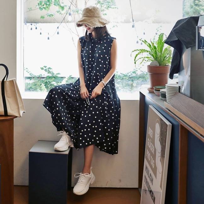 2color レディース ワンピース ロングワンピース ロング丈 ミモレ ミモレ丈 膝下ノースリーブ 2color レディース ワンピース ロングワンピース ロング丈 ミモレ ミモレ丈 膝下ノースリーブ