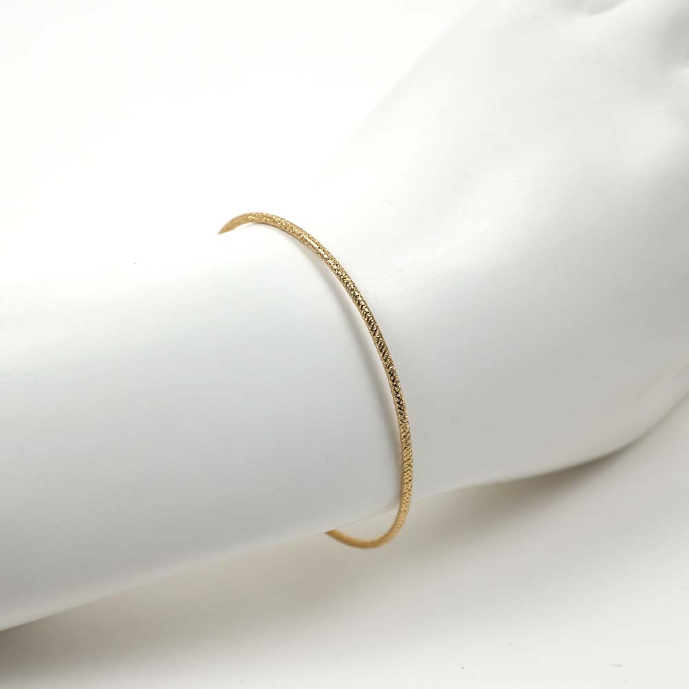 Hanka_in ハンカイン レディース ブレスレット バングル 真鍮 ゴールド クリアホワイト ETERNITY BRUSH JONC OUVERT CRISTAL BLANC OPALESCENT tobira-doa.com