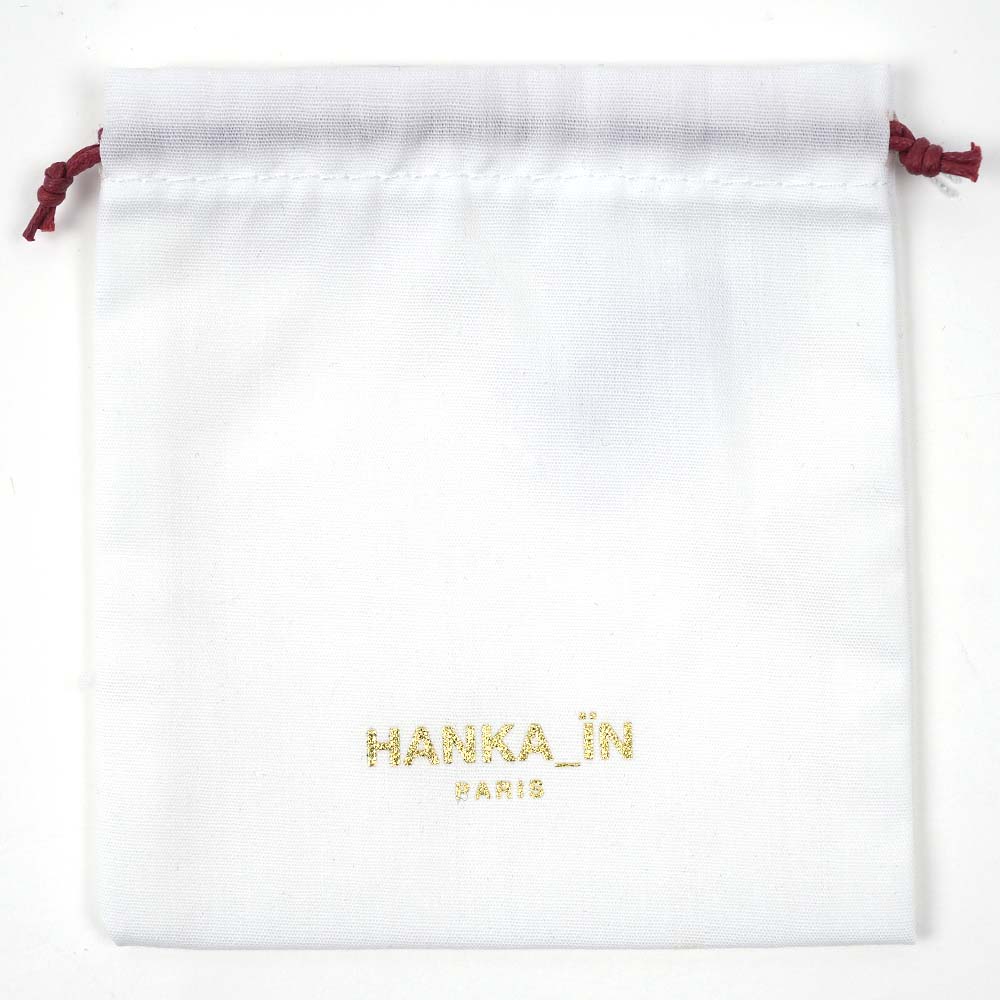 Hanka_in ハンカイン レディース ブレスレット バングル 真鍮 ゴールド クリアホワイト ETERNITY BRUSH JONC OUVERT CRISTAL BLANC OPALESCENT tobira-doa.com