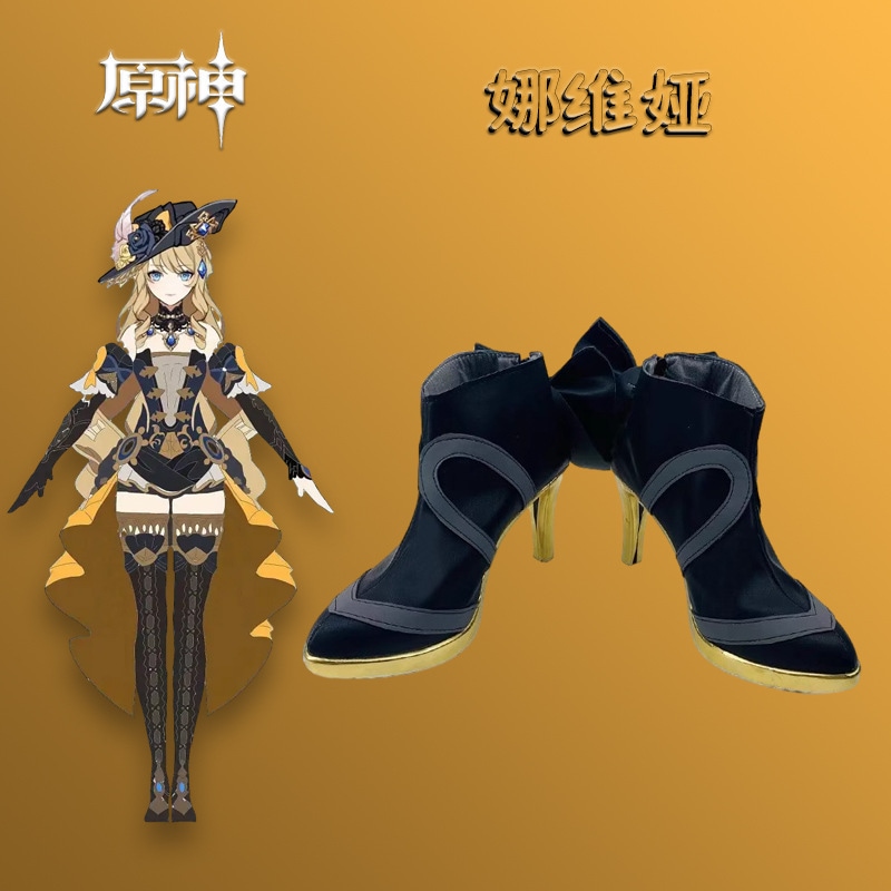 原神ナビア靴コミック展示二次元アニメーションパフォーマンスゲーム靴サポート写真はカスタマイズ可能