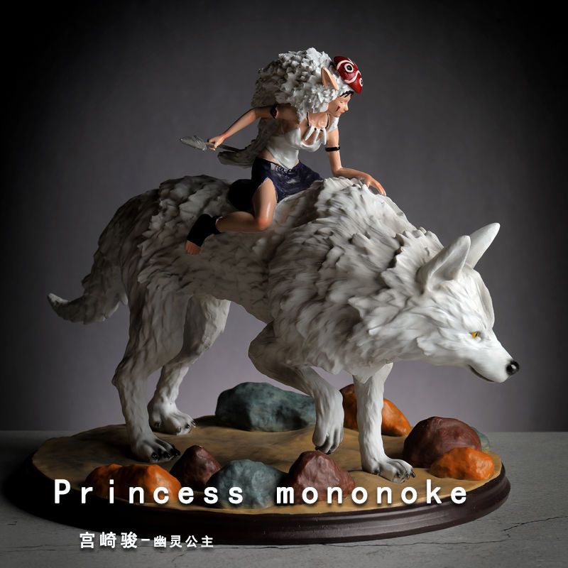 宮崎駿もののけ姫フィギュア子供玩具家庭装飾キャラクター置物樹脂工芸品 宮崎駿もののけ姫フィギュア子供玩具家庭装飾キャラクター置物樹脂工芸品