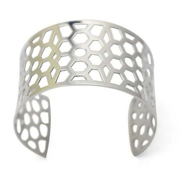 ビーハイブステンレスバングル 腕輪 サージカルステンレス316L アームレット メンズ レディース 二の腕 高級 アクセサリー 手首 ブレスレット 男性 女性 プレゼント stv00-00117xx