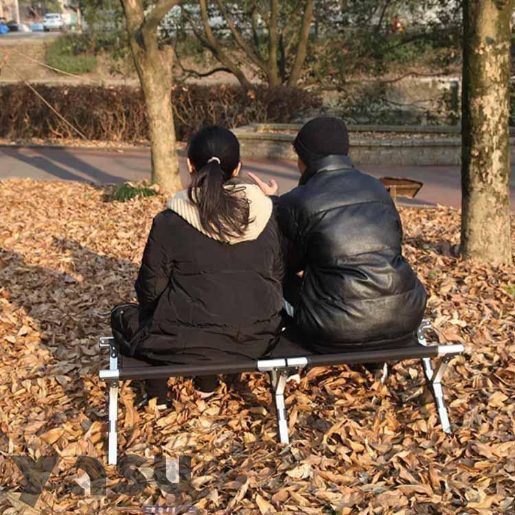 折りたたみ コンパクトベンチ ローチェア 軽量 2人掛け アウトドアチェア 持ち運び キャンプ椅子 折り畳み椅子 イス 携帯 アルミフレーム 登山 釣