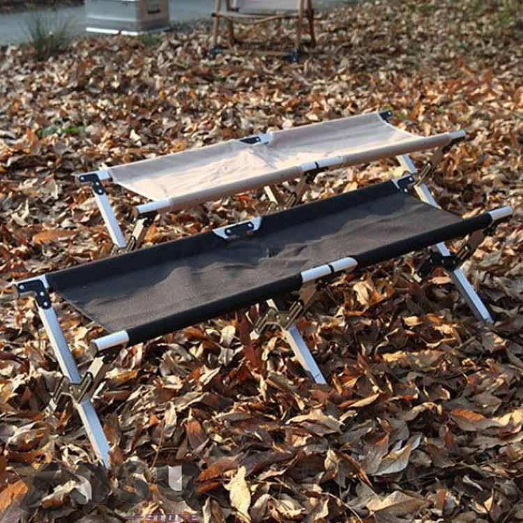 折りたたみ コンパクトベンチ ローチェア 軽量 2人掛け アウトドアチェア 持ち運び キャンプ椅子 折り畳み椅子 イス 携帯 アルミフレーム 登山 釣