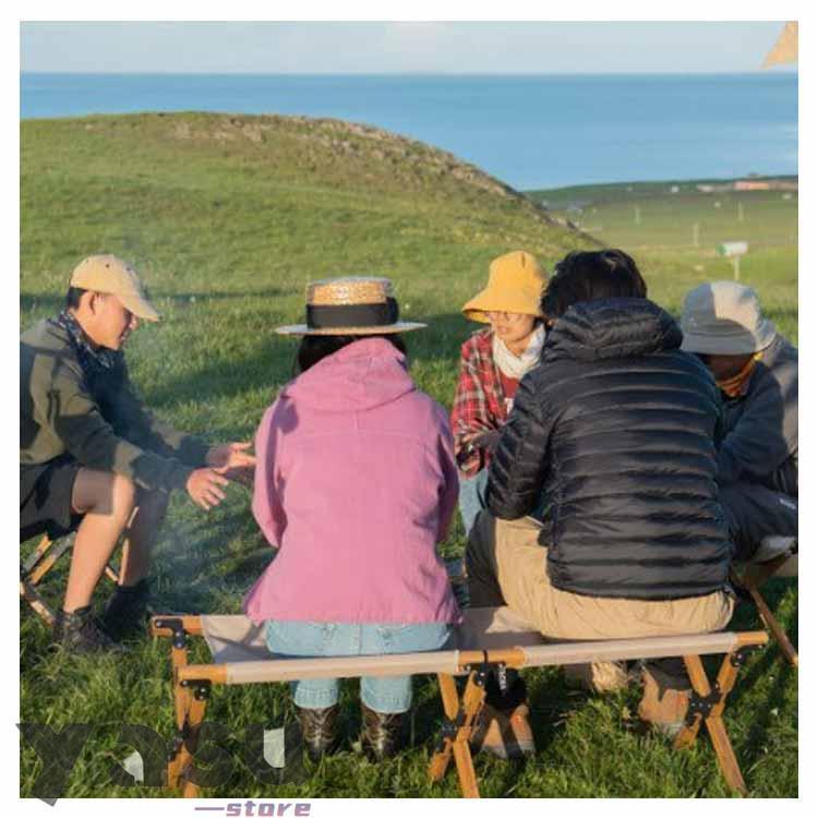 折りたたみ コンパクトベンチ ローチェア 軽量 2人掛け アウトドアチェア 持ち運び キャンプ椅子 折り畳み椅子 イス 携帯 アルミフレーム 登山 釣