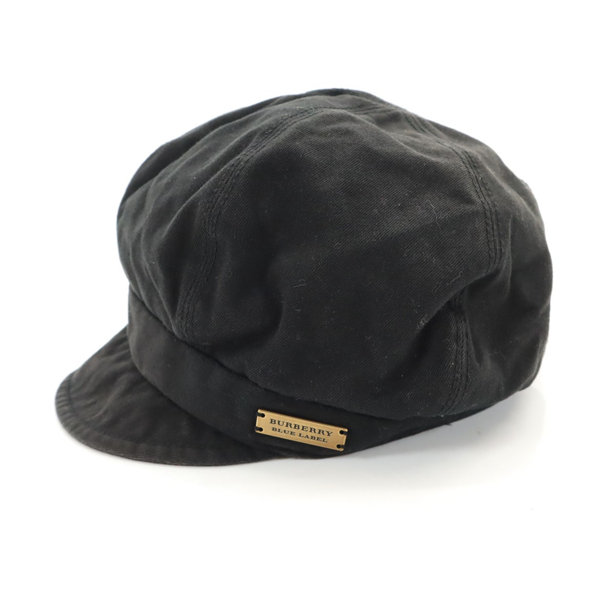 BURBERRY LONDON BLUE LABEL バーバリーロンドン ブルーレーベル 日本製 キャスケット ブラック 帽子 三陽商会 レディース 古着