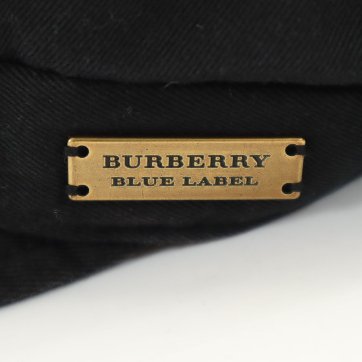 BURBERRY LONDON BLUE LABEL バーバリーロンドン ブルーレーベル 日本製 キャスケット ブラック 帽子 三陽商会 レディース 古着
