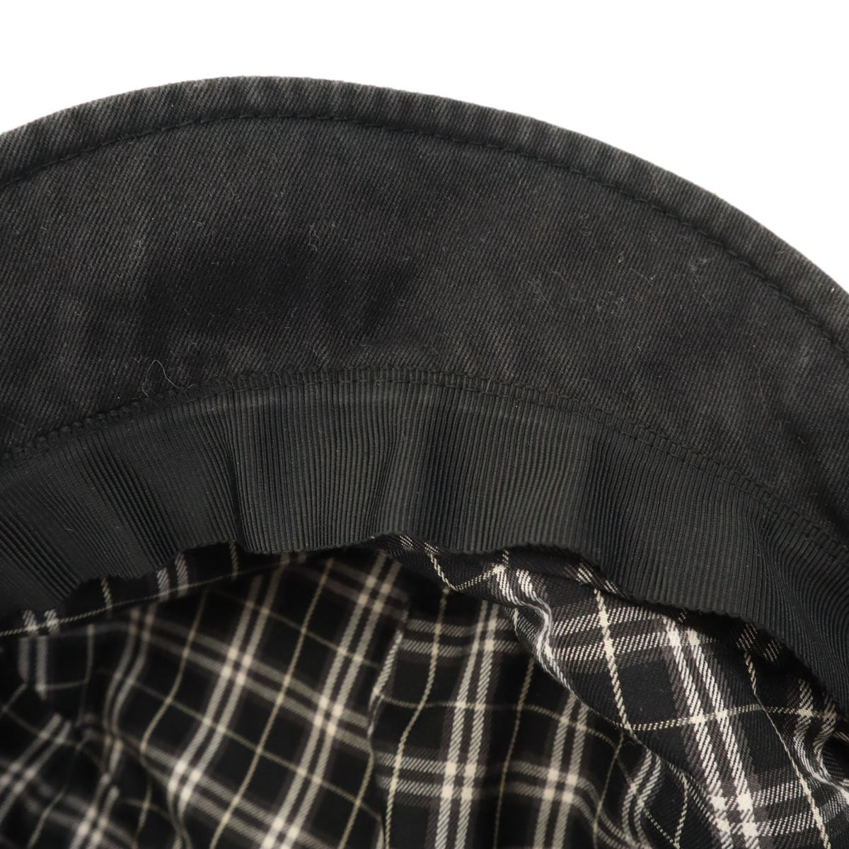 BURBERRY LONDON BLUE LABEL バーバリーロンドン ブルーレーベル 日本製 キャスケット ブラック 帽子 三陽商会 レディース 古着