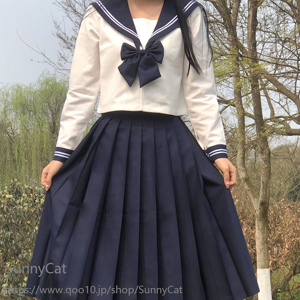 セーラー風トップス+プリーツスカート 5色セット 超光沢 エナメル