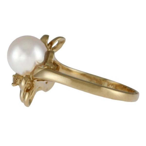 ヴィンテージ！田崎真珠 k18 アコヤパール リング 4.27g M913