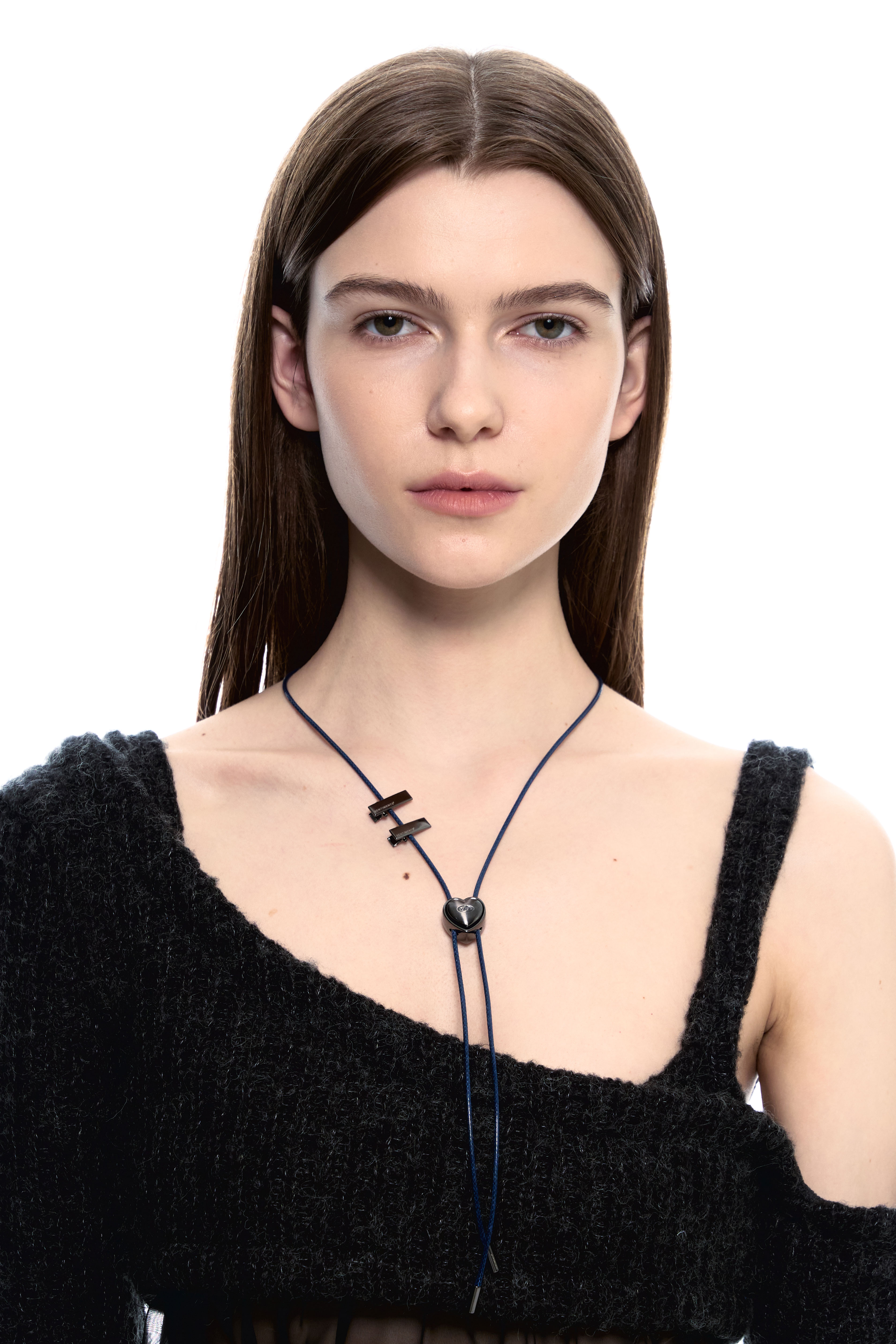 SENTIMENTS】 NO.483 [BLACK] HEART CODE LOCK NECKLACE ネックレス