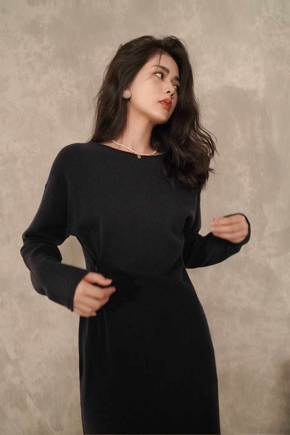 秋 冬 ウール スリム ラウンドネック 長袖 ワンピース ワンピース 膝下 袖あり 長袖 襟なし 大人可愛い きれいめ シンプル 大人 上品 おしゃれ お洒落 無地 秋 冬 10代 20代 30代 秋 冬 ウール スリム ラウンドネック 長袖 ワンピース ワンピース 膝下 袖あり 長袖 襟なし 大人可愛い きれいめ シンプル 大人 上品 おしゃれ お洒落 無地 秋 冬 10代 20代 30代