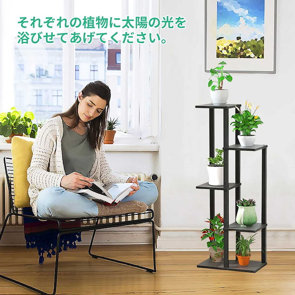 プランタースタンド Lフラワースタンド 天然木 2WAY 観葉植物