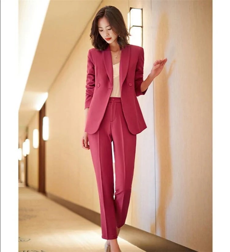 【急速出荷!】[55555SHPセットアップ 大きいサイズ レディース ジャケット+パンツ ハイエンドフォーマル 事務服 L通勤 オフィス ビジネス 【急速出荷!】[55555SHPセットアップ 大きいサイズ レディース ジャケット+パンツ ハイエンドフォーマル 事務服 L通勤 オフィス ビジネス