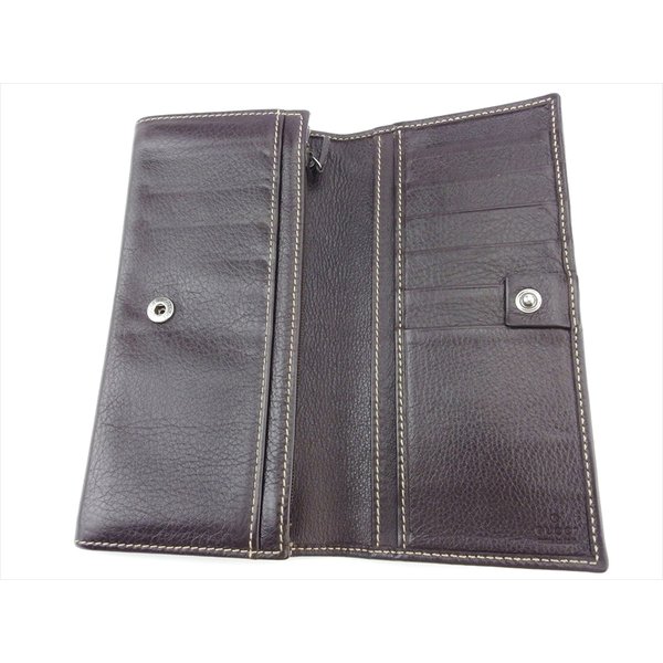 長財布 ファスナー付き 財布 GGキャンバス レディース メンズ ブラウン ベージュ 中古