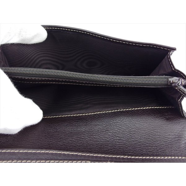 長財布 ファスナー付き 財布 GGキャンバス レディース メンズ ブラウン ベージュ 中古