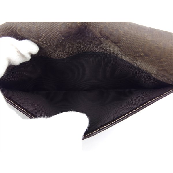 長財布 ファスナー付き 財布 GGキャンバス レディース メンズ ブラウン ベージュ 中古