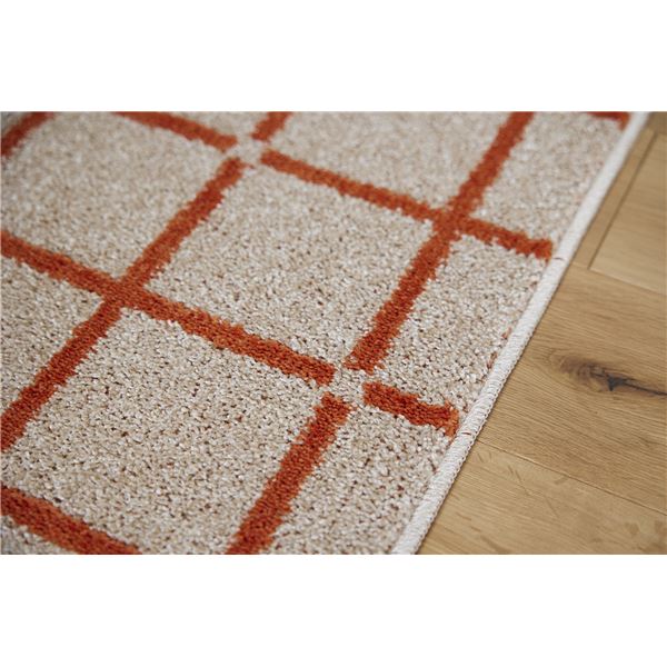 スミノエ 洗える キッチンマット オセロ 約幅45x長さ240cm オレンジ 日本製 スミノエ 洗える キッチンマット オセロ 約幅45x長さ240cm オレンジ 日本製