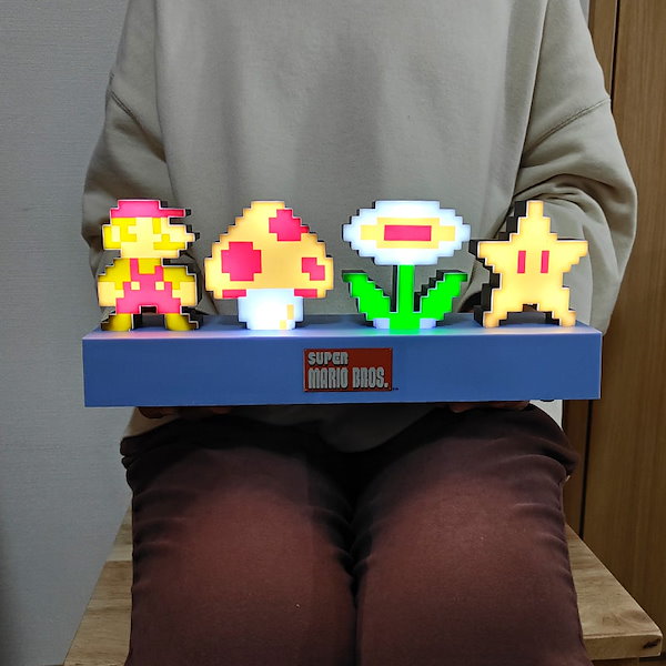 スーパーマリオ マリオ アクリルライト 光る 置物 雑貨