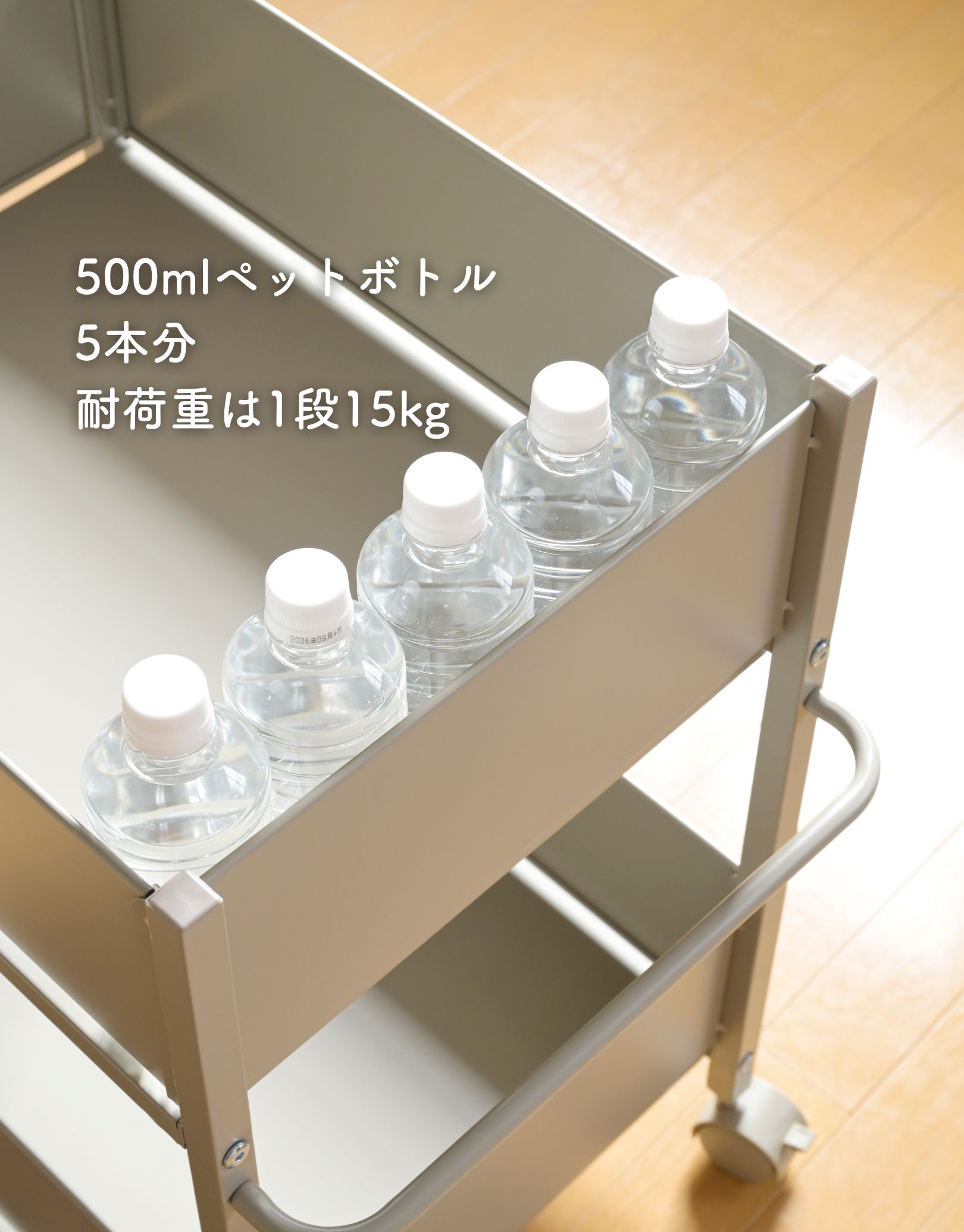 頑丈 収納ラック キャスター付き 奥行き57 高さ65 幅38cm