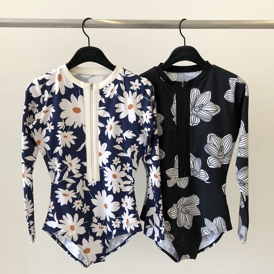 水着 ビキニ スイムウェア ワンピース水着 体系カバー水着 ワンピース 体系カバー 長袖 日焼け防止 紫外線対策 ジップアップ かわいい 大人可愛い きれいめ セクシー シンプル カジュアル