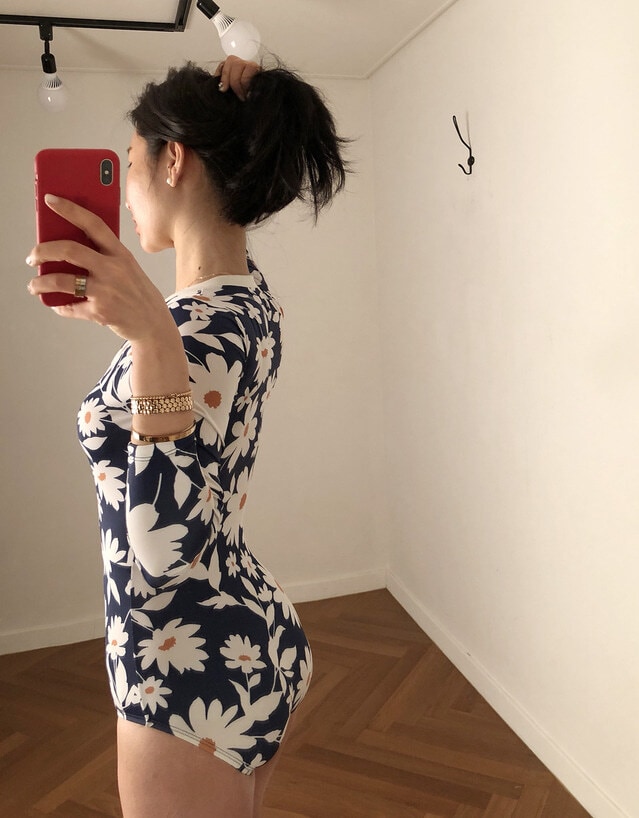 水着 ビキニ スイムウェア ワンピース水着 体系カバー水着 ワンピース 体系カバー 長袖 日焼け防止 紫外線対策 ジップアップ かわいい 大人可愛い きれいめ セクシー シンプル カジュアル