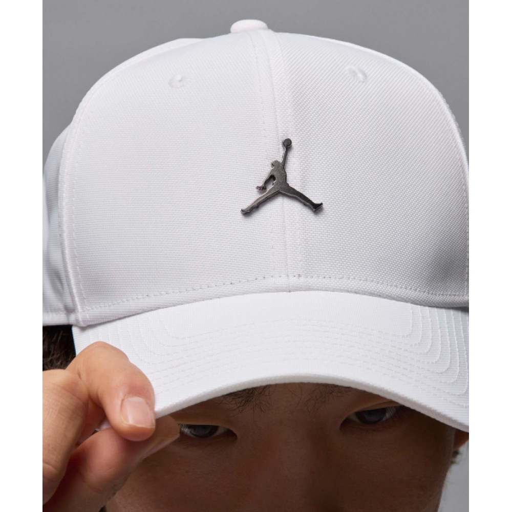 ナイキジョーダンライズストラクチャードメタルジャンプマンハット M-ホワイト:ガンメタル/HM5750-100