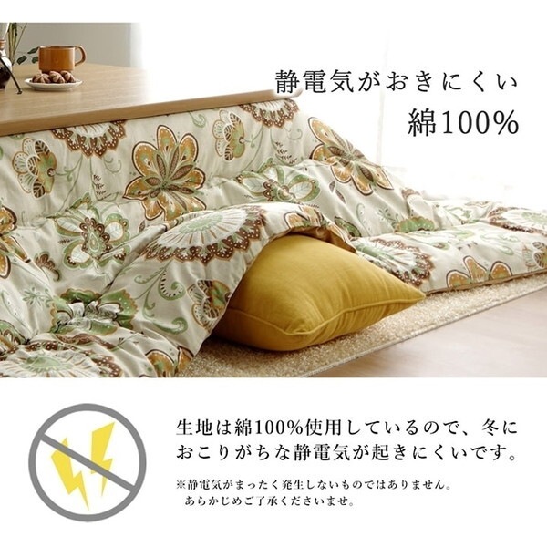 1160830120203 こたつ布団 長方形 国産 掛け単品 グリーン 約205×245cm メーカー直送 1160830120203 こたつ布団 長方形 国産 掛け単品 グリーン 約205×245cm メーカー直送
