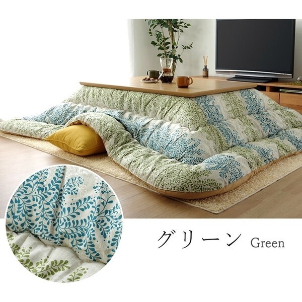1160830120203 こたつ布団 長方形 国産 掛け単品 グリーン 約205×245cm メーカー直送 1160830120203 こたつ布団 長方形 国産 掛け単品 グリーン 約205×245cm メーカー直送