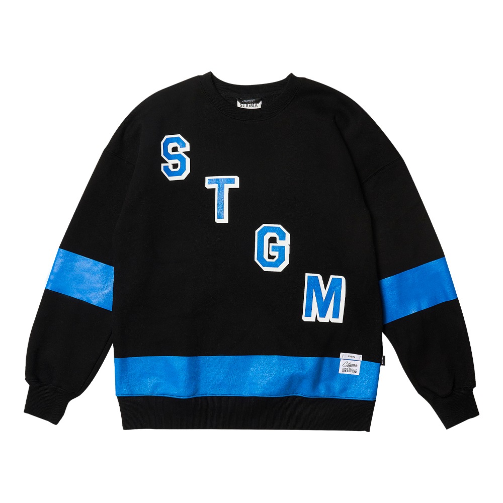 COLLEGE OVERSIZED CREWNECK BLACK COLLEGE OVERSIZED CREWNECK BLACK