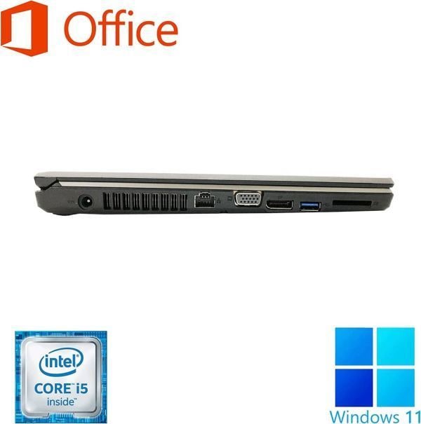 【サポート付き】富士通 ノートPC E736 Windows11 大容量メモリー:4GB 大容量SSD:256GB Office2019 & 液晶ディスプレイ19インチ
