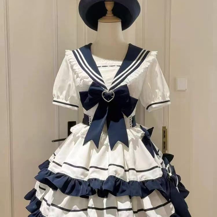 【急速発送】送.料.無.料.cos着やせ見え海風学院ポンポンアイドル衣装 ロリータ 【急速発送】送.料.無.料.cos着やせ見え海風学院ポンポンアイドル衣装 ロリータ