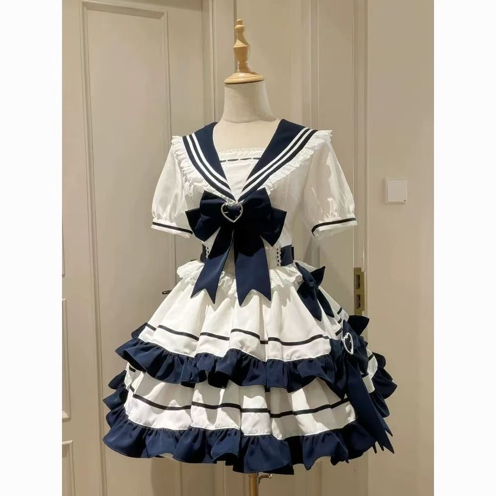 【急速発送】送.料.無.料.cos着やせ見え海風学院ポンポンアイドル衣装 ロリータ 【急速発送】送.料.無.料.cos着やせ見え海風学院ポンポンアイドル衣装 ロリータ