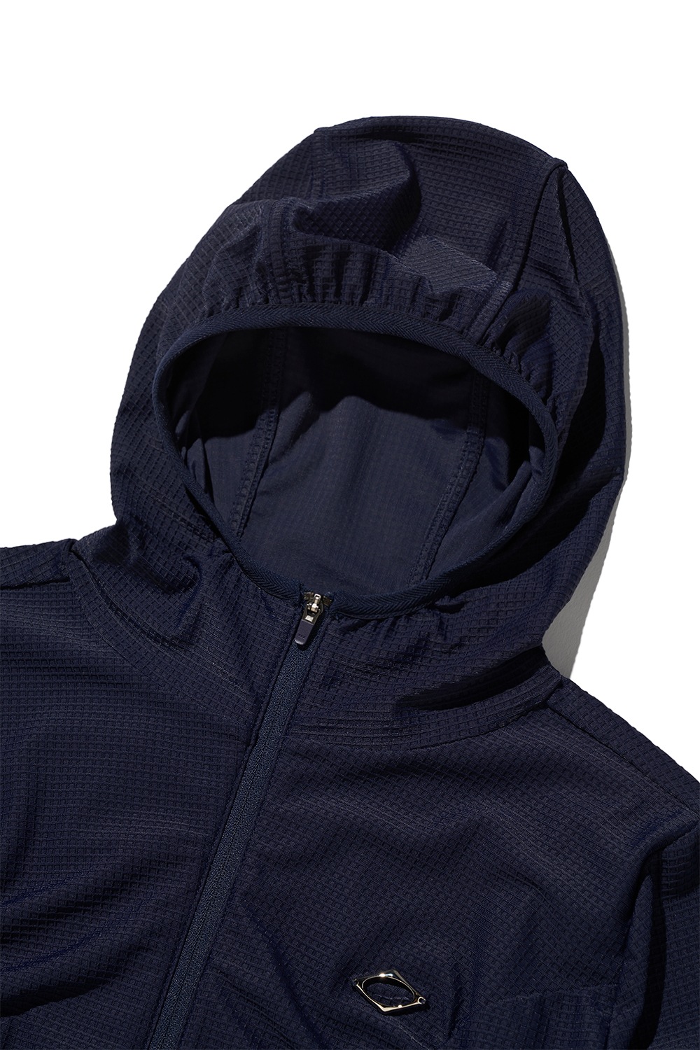 MSCHF HOODED WAFFLE ZIP-UP ネイビー MISCHIEF】 HOODED WAFFLE ZIP