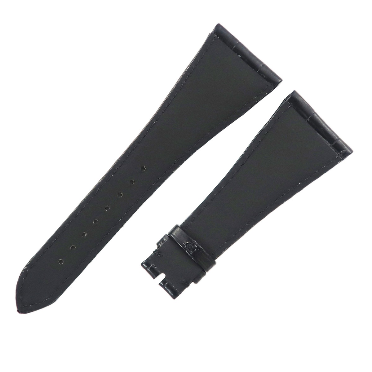 オーダー品 腕時計パーツ ブルガリ AA48 アショーマ用 クロコバンド クロコダイル ブラック 未使用 汎用 他社製 ベルト ストラップ 28mm 黒 【中古】 オーダー品 腕時計パーツ ブルガリ AA48 アショーマ用 クロコバンド クロコダイル ブラック 未使用 汎用 他社製 ベルト ストラップ 28mm 黒 【中古】