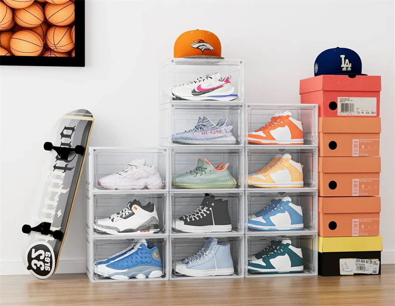 【急速出荷!】シューズボックス 4個 6個大容量収納ボックス 磁石開閉扉スニーカーボックス 小物 文房具 化粧品 収納ケース 靴ケース 收纳靴箱 男女兼用 シューズラッ 玄関靴棚 組立て式 扉付き 【急速出荷!】シューズボックス 4個 6個大容量収納ボックス 磁石開閉扉スニーカーボックス 小物 文房具 化粧品 収納ケース 靴ケース 收纳靴箱 男女兼用 シューズラッ 玄関靴棚 組立て式 扉付き