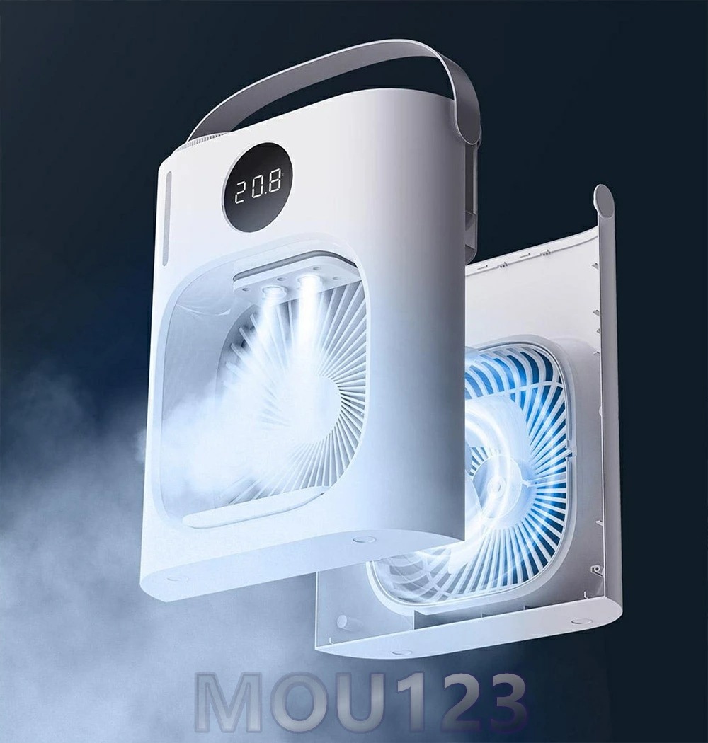 『加湿冷却2025改良モデル』冷風扇 USB接続式 卓上冷風機 静音 水タンク900ml大容量 タイマー付き 3段階風量調節 ミスト ミニ冷風機 持ち運び 卓上サーキュレーター LEDライト付き テレ 『加湿冷却2025改良モデル』冷風扇 USB接続式 卓上冷風機 静音 水タンク900ml大容量 タイマー付き 3段階風量調節 ミスト ミニ冷風機 持ち運び 卓上サーキュレーター LEDライト付き テレ