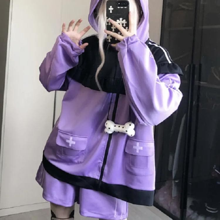 猫耳 パーカー 水色 地雷系 サブカル ジャージ 3点セット レディース メンズ フリルジャケット ブルゾン ハーフパンツ レッグウォーマー 長袖 上下セット 服 サブカル地雷 天使界隈 天使 水色界 猫耳 パーカー 水色 地雷系 サブカル ジャージ 3点セット レディース メンズ フリルジャケット ブルゾン ハーフパンツ レッグウォーマー 長袖 上下セット 服 サブカル地雷 天使界隈 天使 水色界