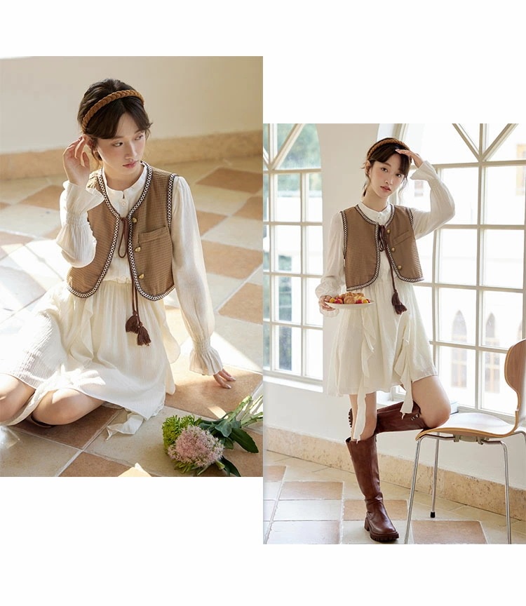 レディース セットアップ ワンピースセット ベスト+ワンピース オシャレ ファッション お洒落 シャツワンピース 膝丈ワンピース ゆったり 着痩せ 長袖 20代 30代 40代 きれいめ 2点セット