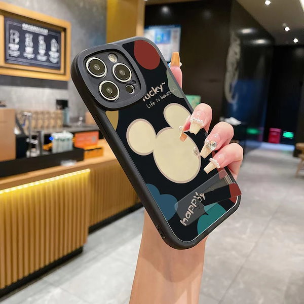 ☆Disneyland限定☆ミッキー2025 暗闇で光るiPhoneケース ディズニー ミッキーマウス iPhone16 Samsung S25 エア